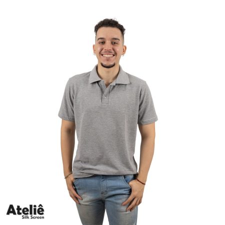 Camisa Polo Masculina Malha Piquet - Ateliê Silk